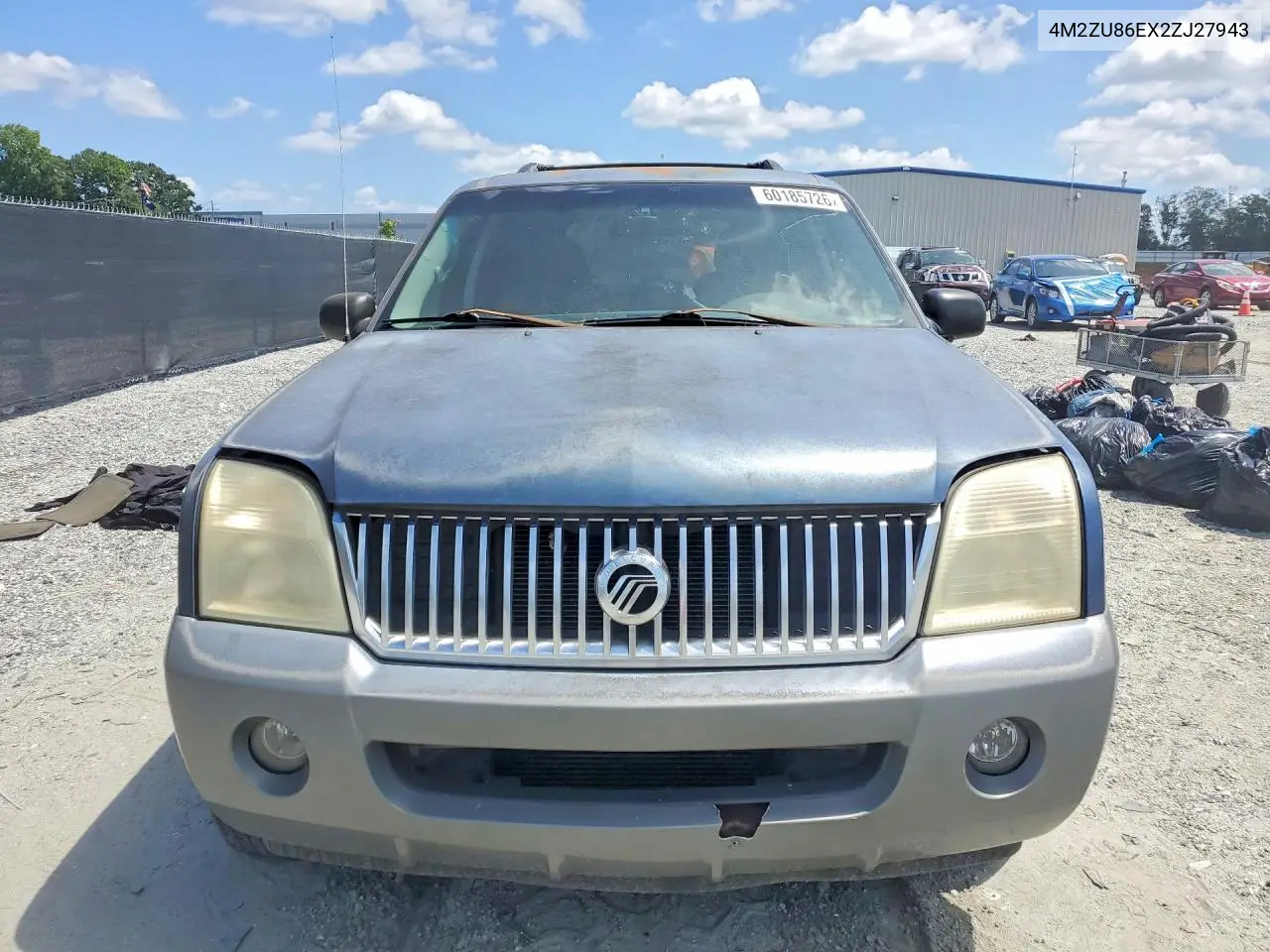 2012 Merc Mountaineer VIN: 4M2ZU86EX2ZJ27943 Lot: 60185726