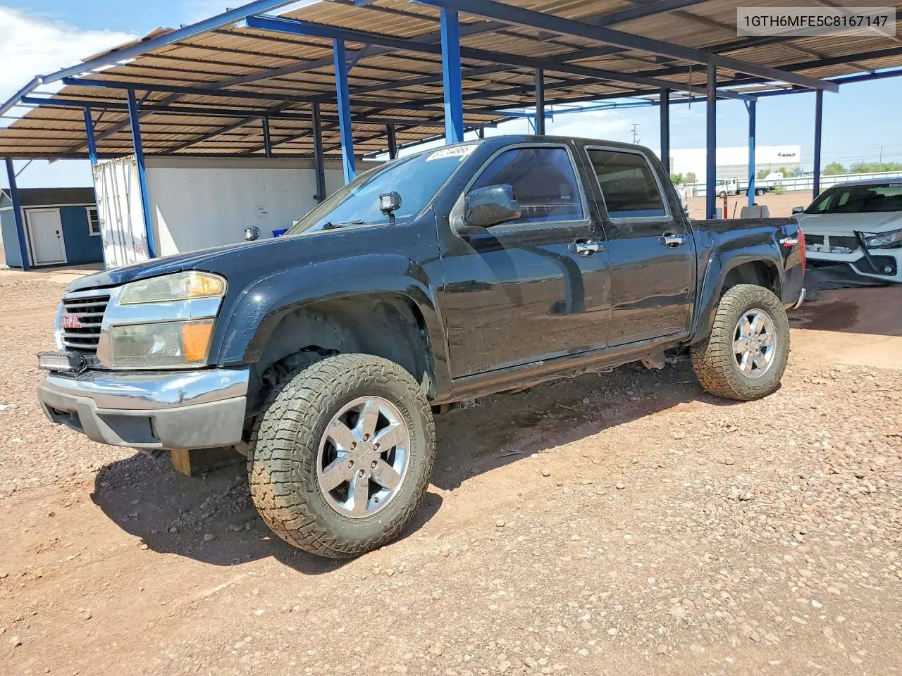 2012 GMC Canyon Sle VIN: 1GTH6MFE5C8167147 Lot: 61244866
