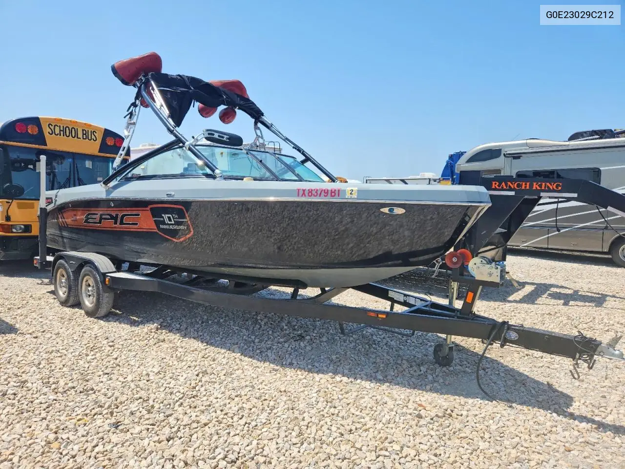 2012 Epic Wake Wakeboats 23V VIN: G0E23029C212 Lot: 62121026