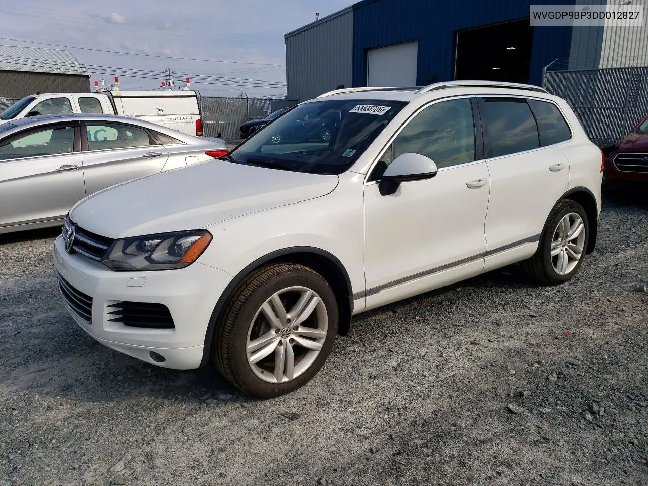 2013 Volkswagen Truck/Van Touareg V6 Tdi 4Dr Awd VIN: WVGDP9BP3DD012827 Lot: 53635706