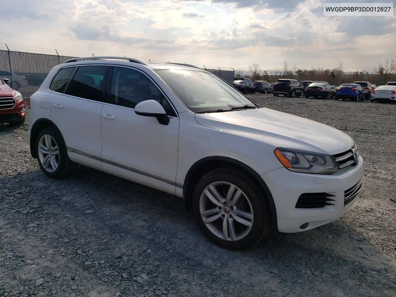 2013 Volkswagen Truck/Van Touareg V6 Tdi 4Dr Awd VIN: WVGDP9BP3DD012827 Lot: 53635706