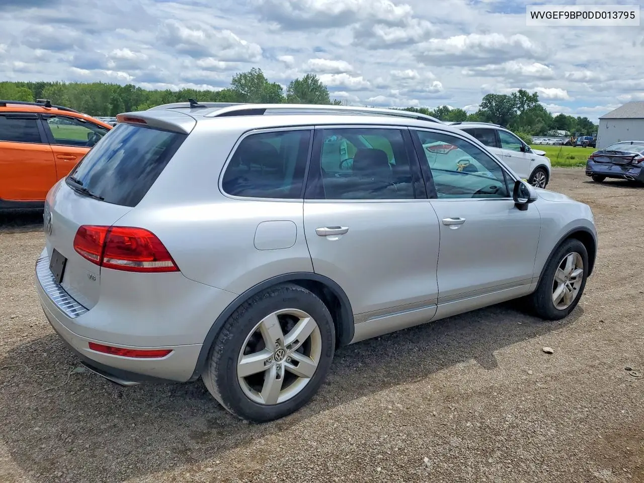 2013 Volk Touareg VIN: WVGEF9BP0DD013795 Lot: 57540396