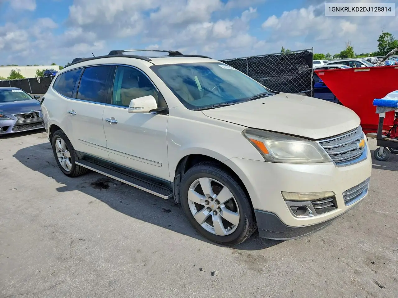 2013 Chev Traverse VIN: 1GNKRLKD2DJ128814 Lot: 61249066