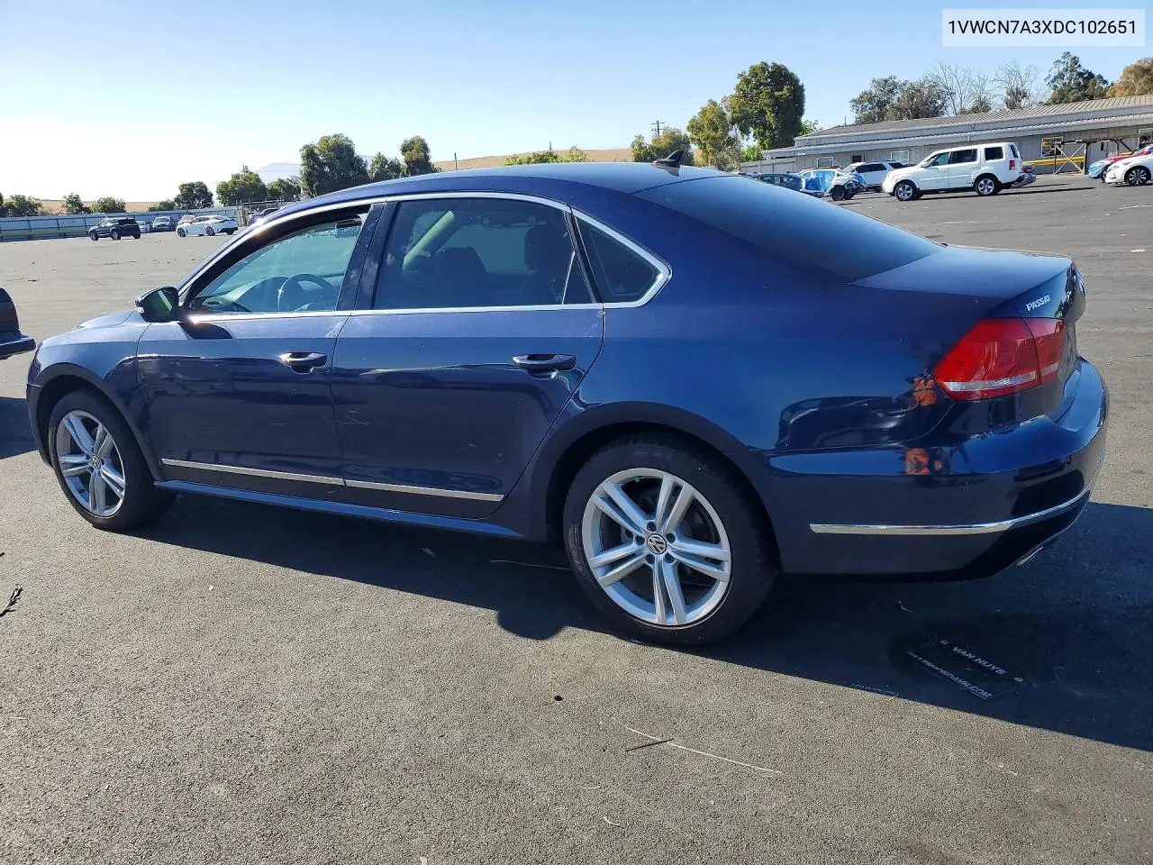 2013 Volk Passat VIN: 1VWCN7A3XDC102651 Lot: 61773916