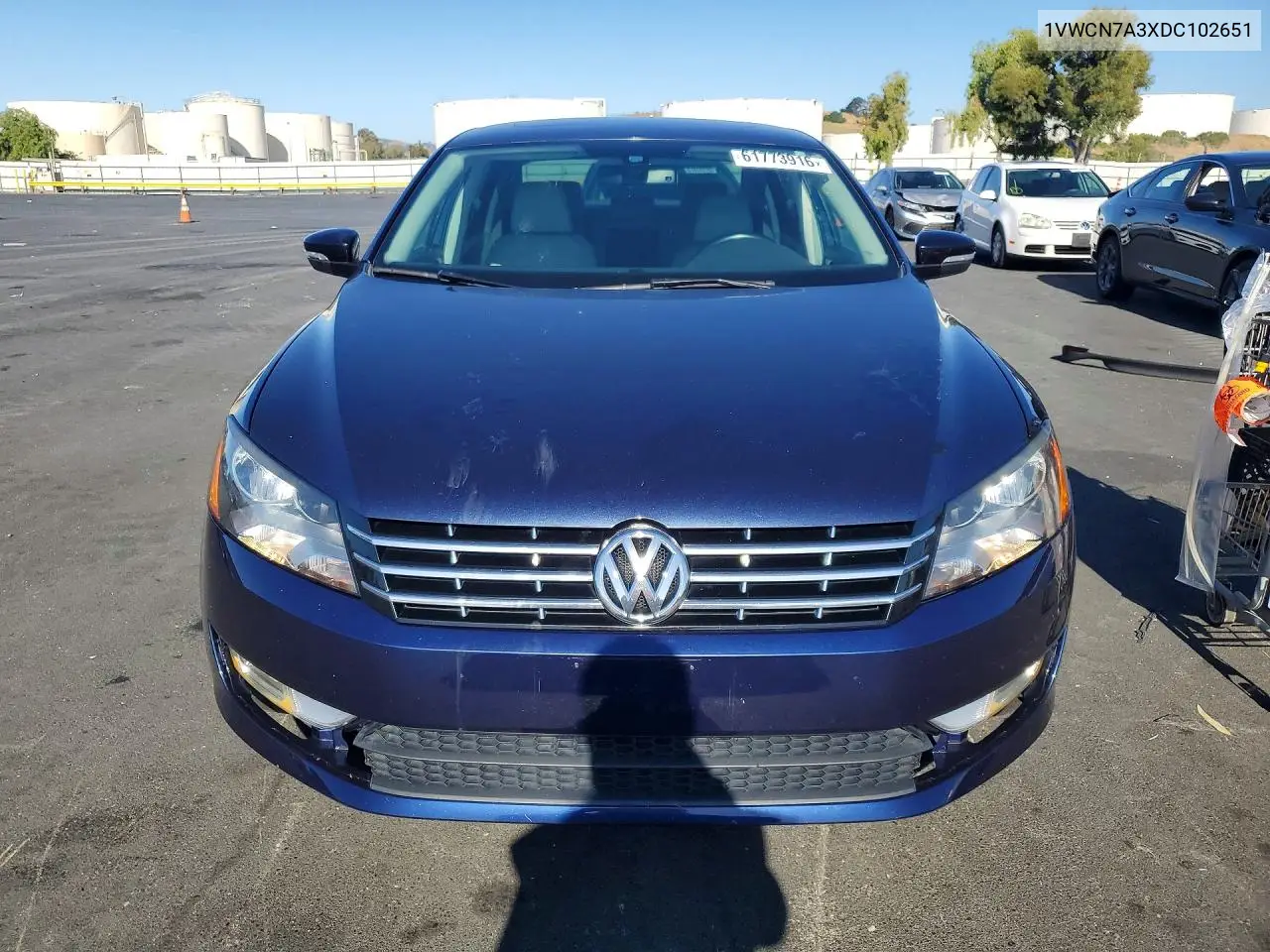 2013 Volk Passat VIN: 1VWCN7A3XDC102651 Lot: 61773916