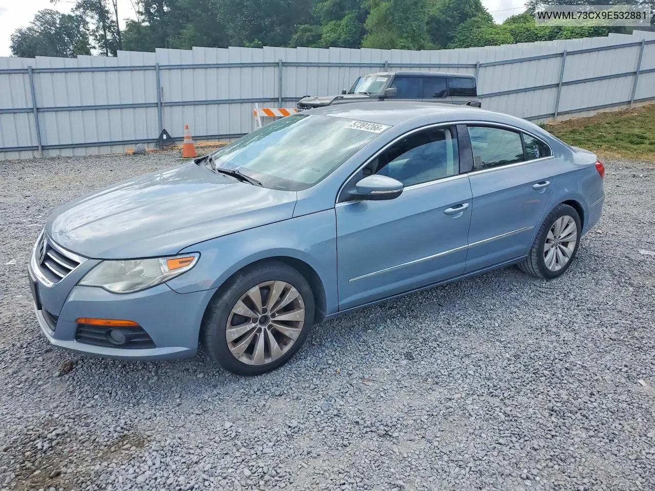 2009 Volkswagen Cc VIN: WVWML73CX9E532881 Lot: 57391266