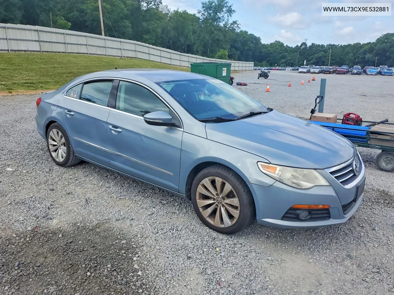 2009 Volkswagen Cc VIN: WVWML73CX9E532881 Lot: 57391266
