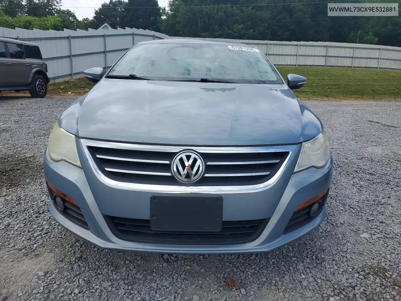 2009 Volkswagen Cc VIN: WVWML73CX9E532881 Lot: 57391266
