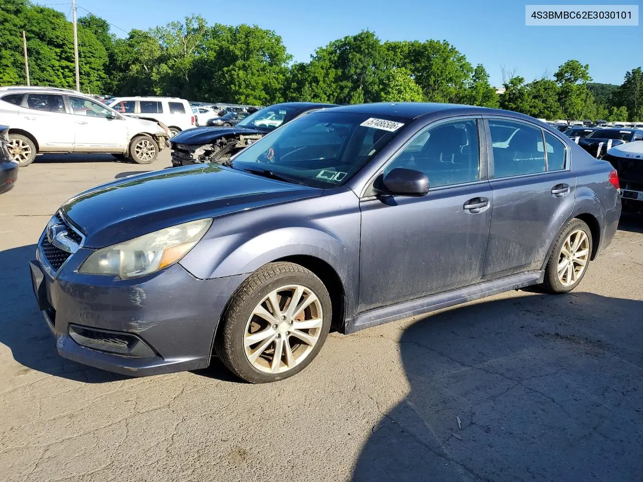2014 Suba Legacy VIN: 4S3BMBC62E3030101 Lot: 57486506