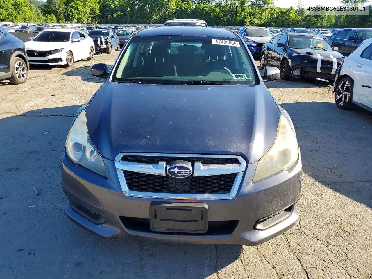 2014 Suba Legacy VIN: 4S3BMBC62E3030101 Lot: 57486506