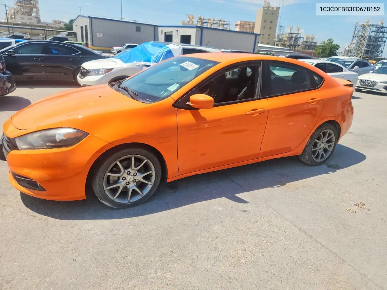 2014 Dodg Dart VIN: 1C3CDFBB3ED678152 Lot: 59582516