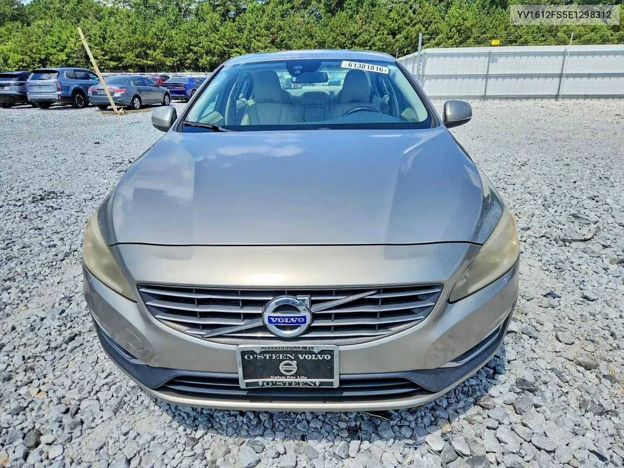 2014 Volv S60 VIN: YV1612FS5E1298312 Lot: 61381816