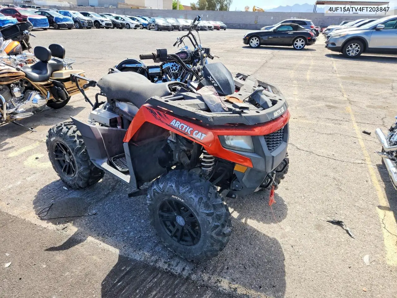 2015 Arctic Cat Atv VIN: 4UF15ATV4FT203847 Lot: 54791126
