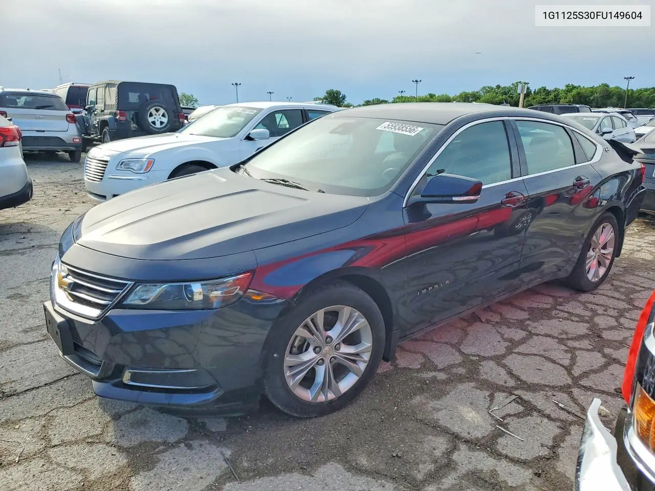 2015 Chevrolet Impala Lt VIN: 1G1125S30FU149604 Lot: 55938556