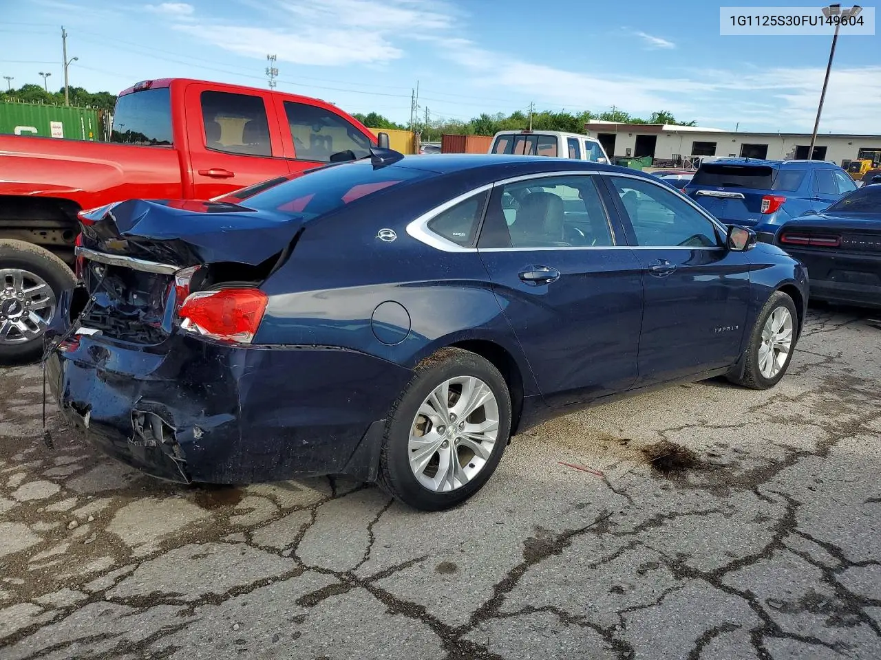 2015 Chevrolet Impala Lt VIN: 1G1125S30FU149604 Lot: 55938556