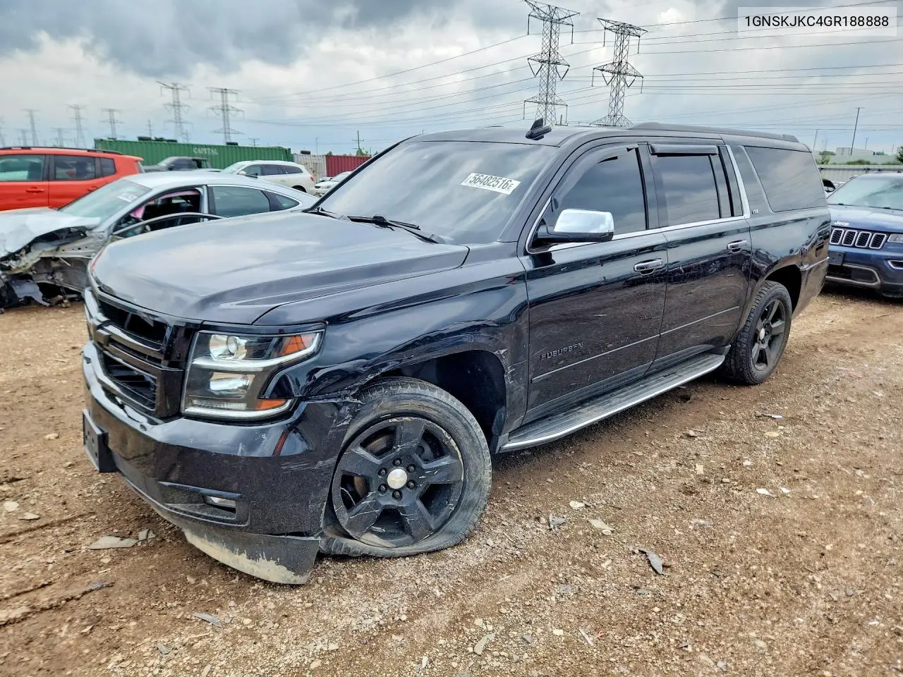 2016 Chevrolet Suburban VIN: 1GNSKJKC4GR188888 Lot: 56482516