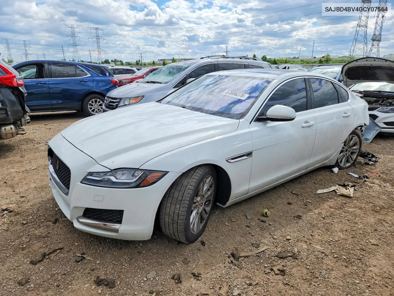 2016 Jaguar Xf VIN: SAJBD4BV4GCY07564 Lot: 57696276