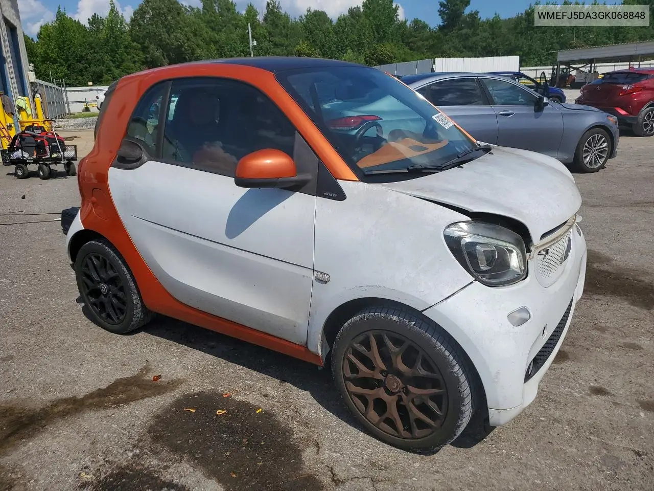 2016 Smart Fortwo VIN: WMEFJ5DA3GK068848 Lot: 59862926