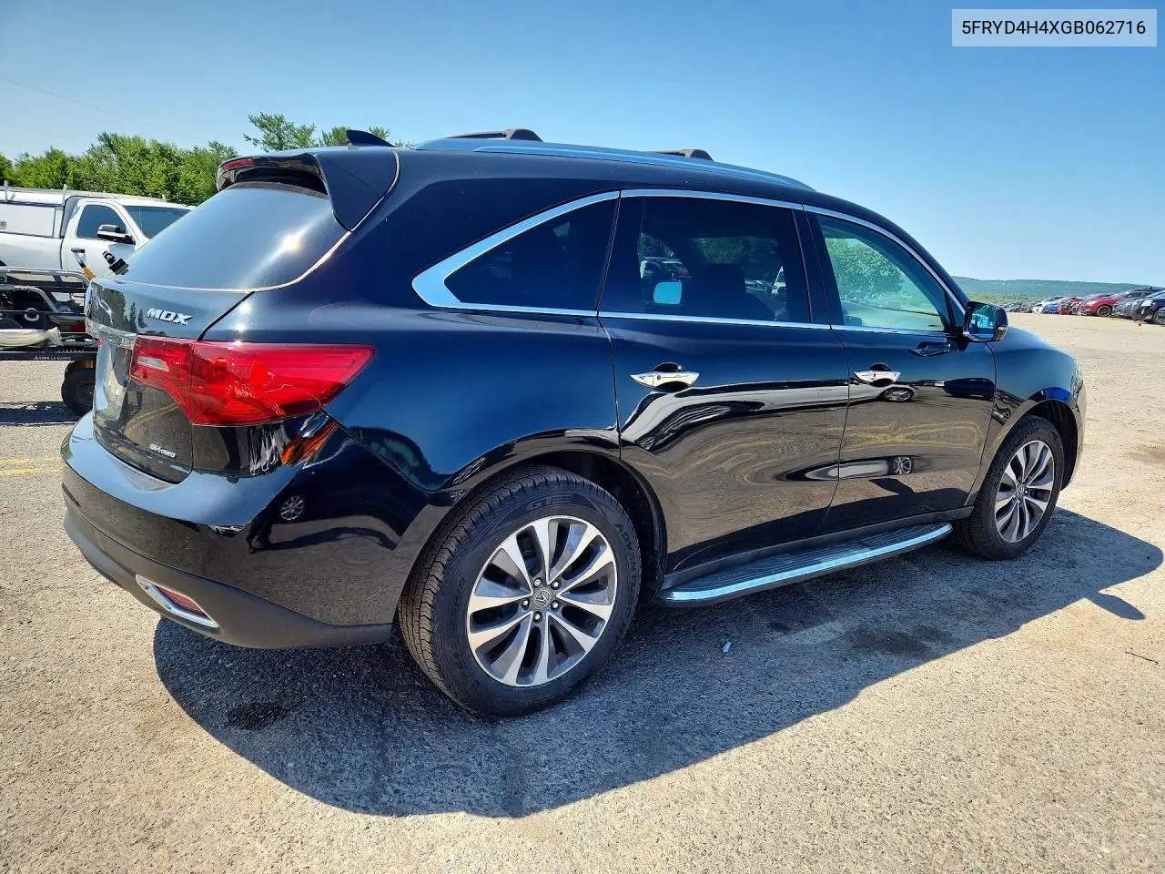 2016 Acur Mdx VIN: 5FRYD4H4XGB062716 Lot: 61845686