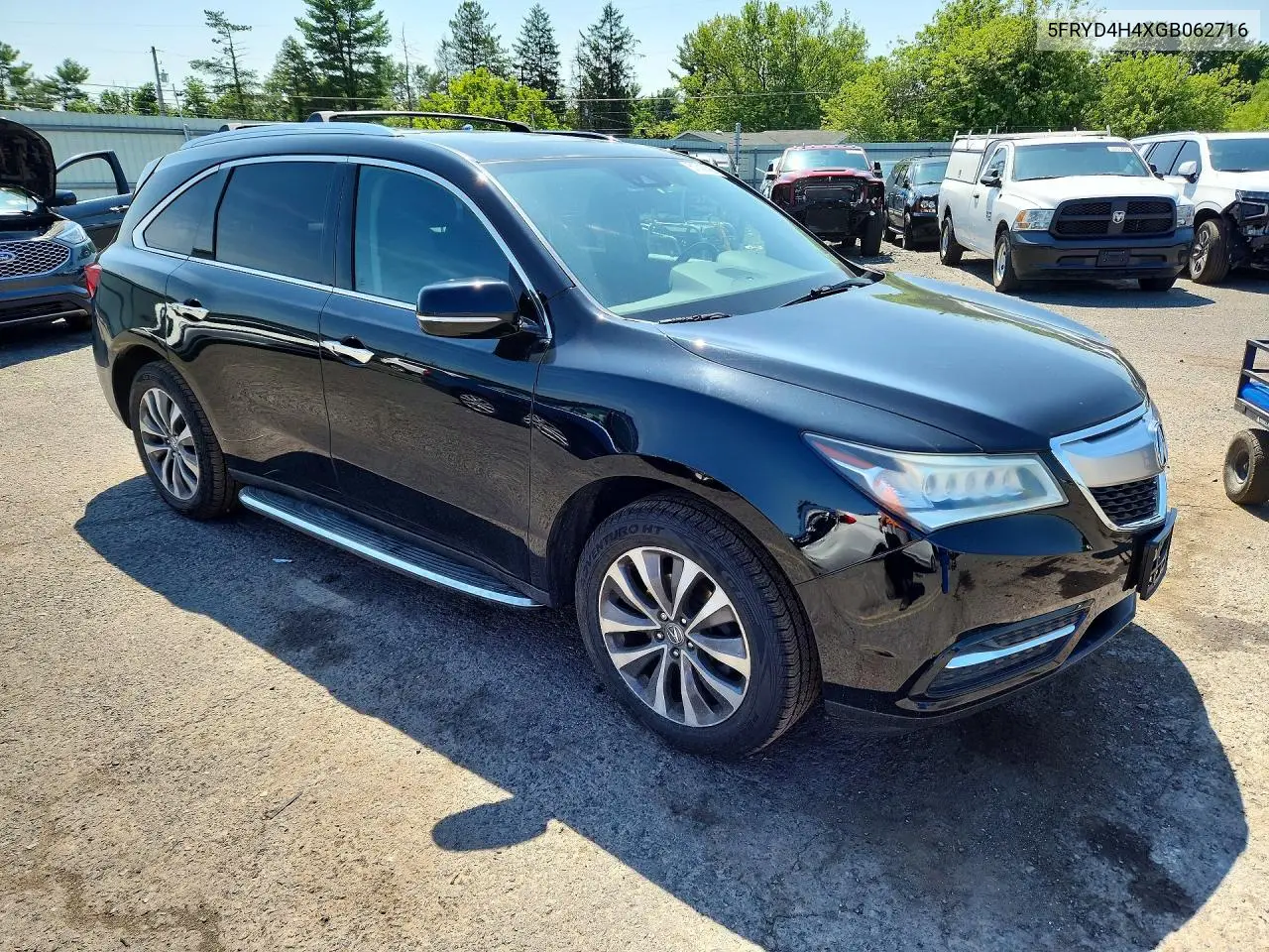 2016 Acur Mdx VIN: 5FRYD4H4XGB062716 Lot: 61845686