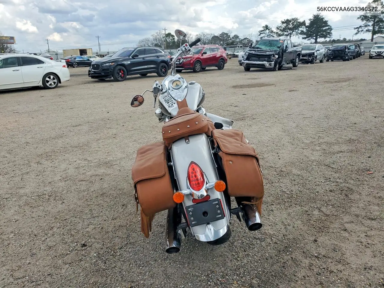 2016 Indian Chief VIN: 56KCCVAA6G3340572 Lot: 78138415