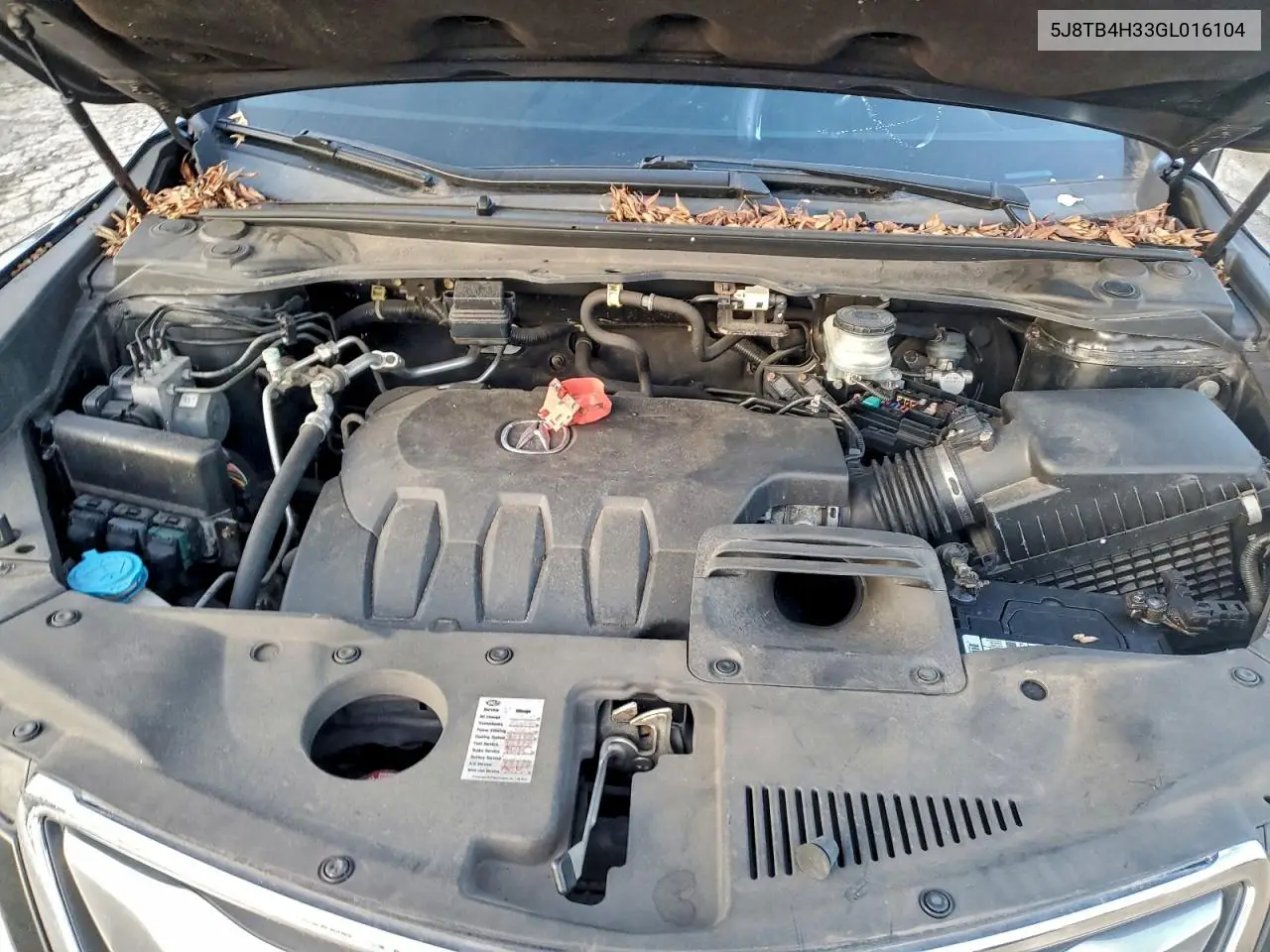 5J8TB4H33GL016104 2016 Acur Rdx Awd