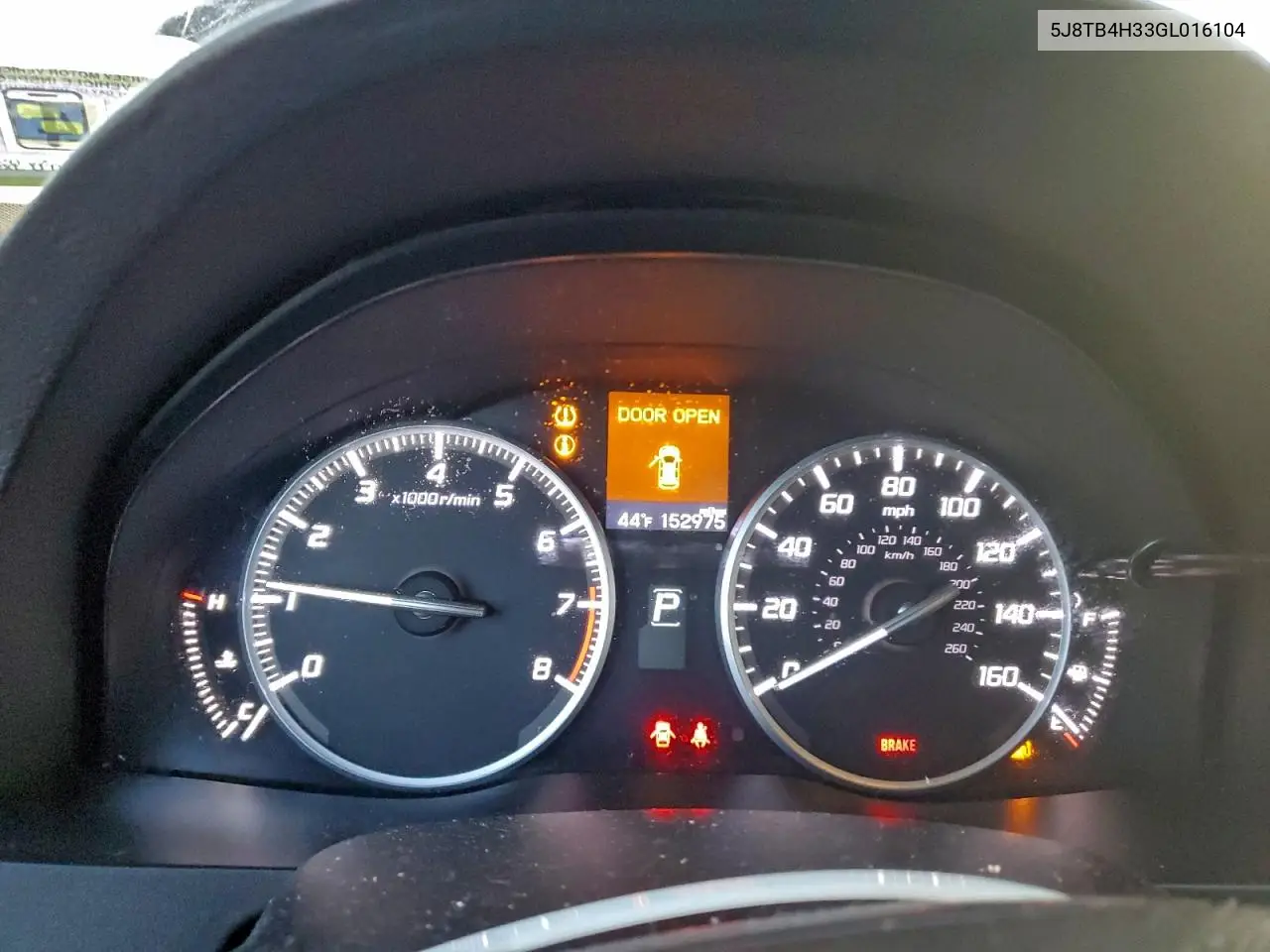 5J8TB4H33GL016104 2016 Acur Rdx Awd