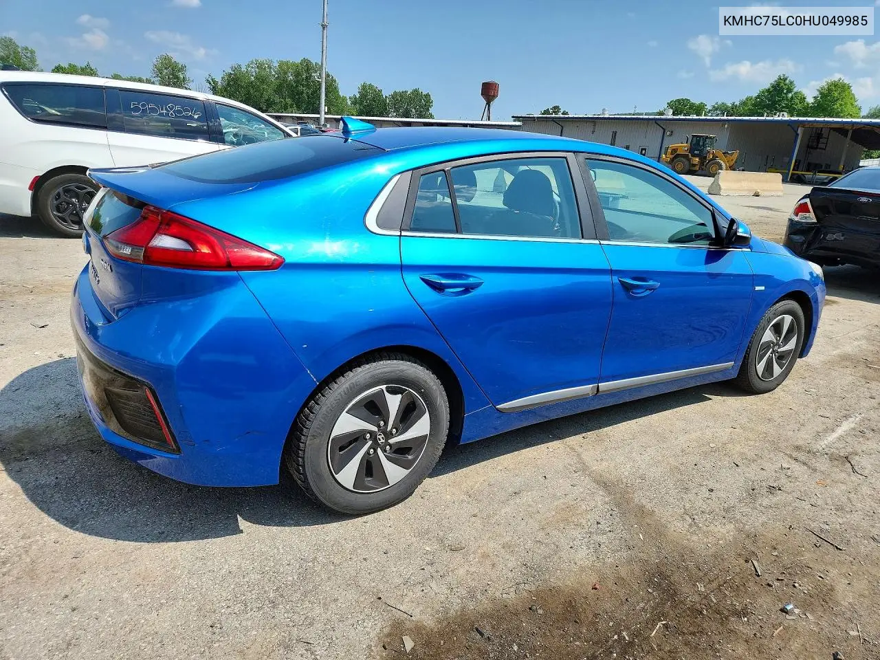 2017 Hyundai Ioniq VIN: KMHC75LC0HU049985 Lot: 59643666