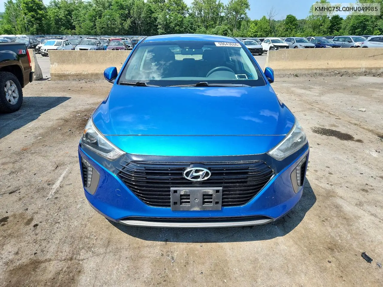 2017 Hyundai Ioniq VIN: KMHC75LC0HU049985 Lot: 59643666