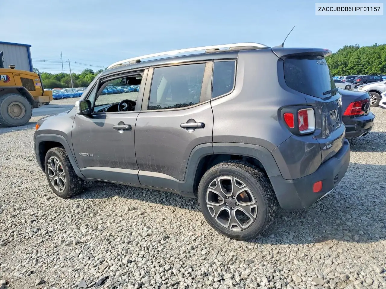 2017 Jep Renegade VIN: ZACCJBDB6HPF01157 Lot: 61738146