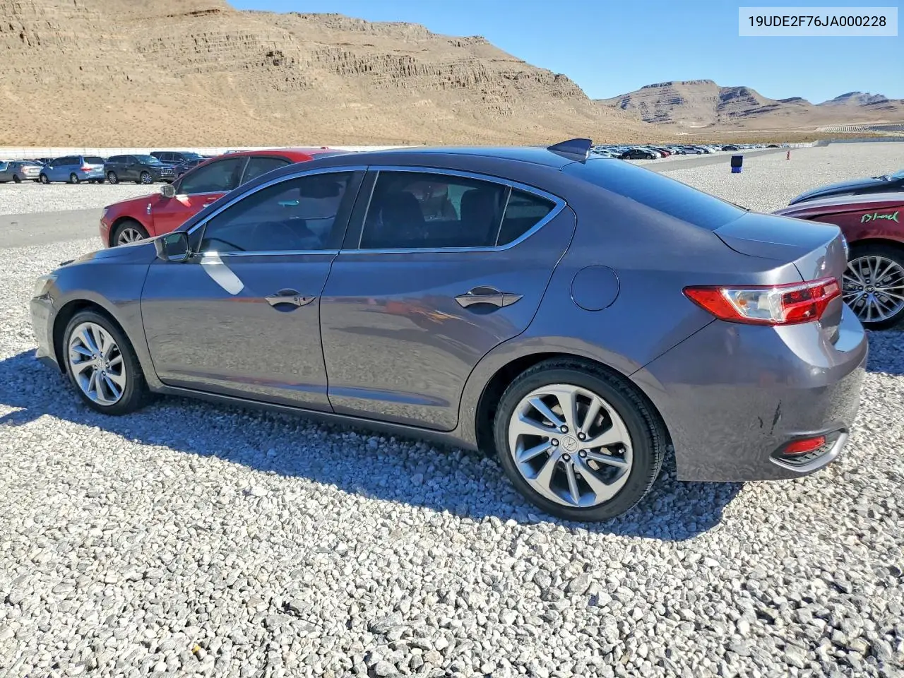 2018 Acur Ilx VIN: 19UDE2F76JA000228 Lot: 60600266