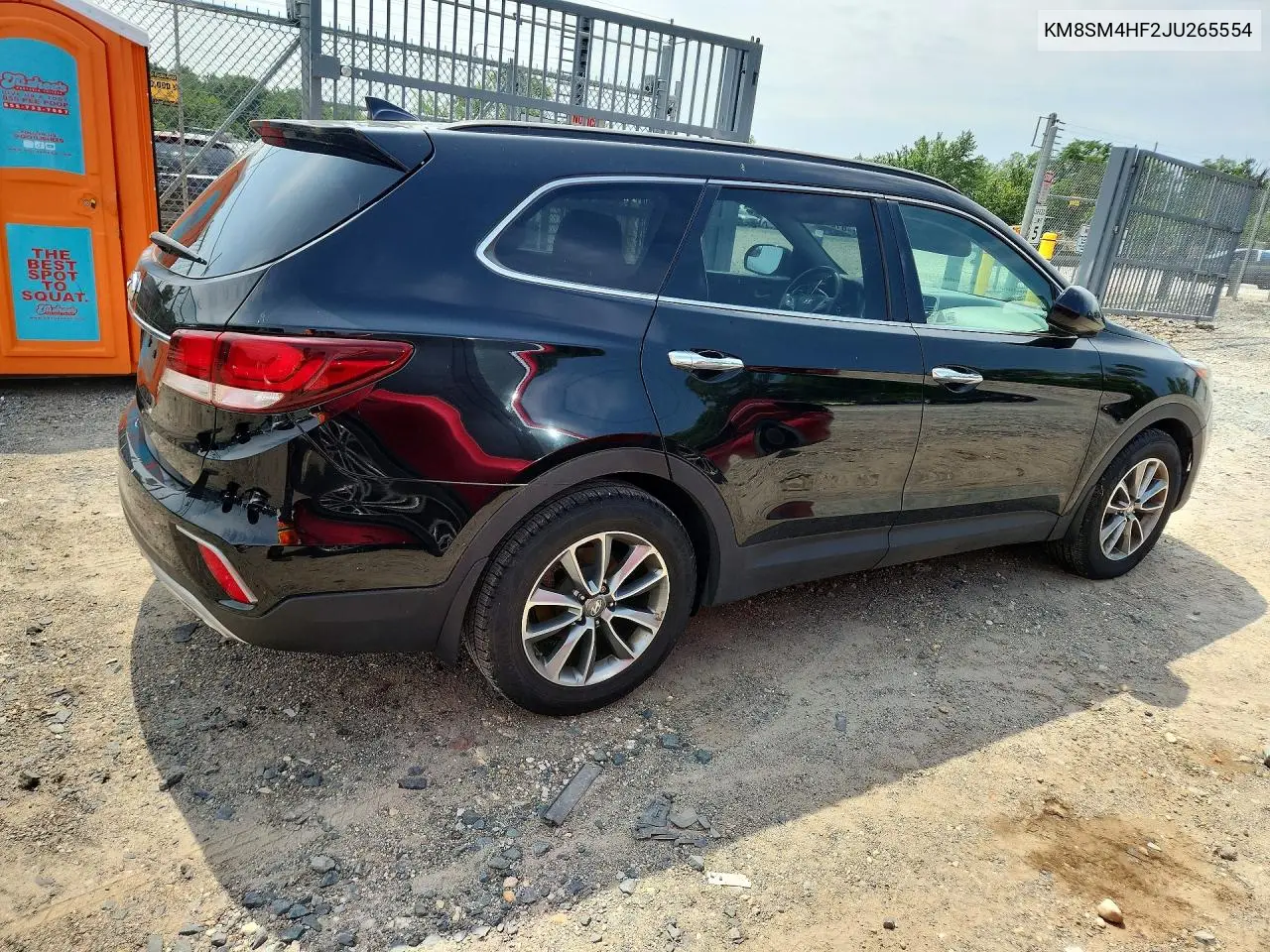 2018 Hyun Santa Fe VIN: KM8SM4HF2JU265554 Lot: 61238806
