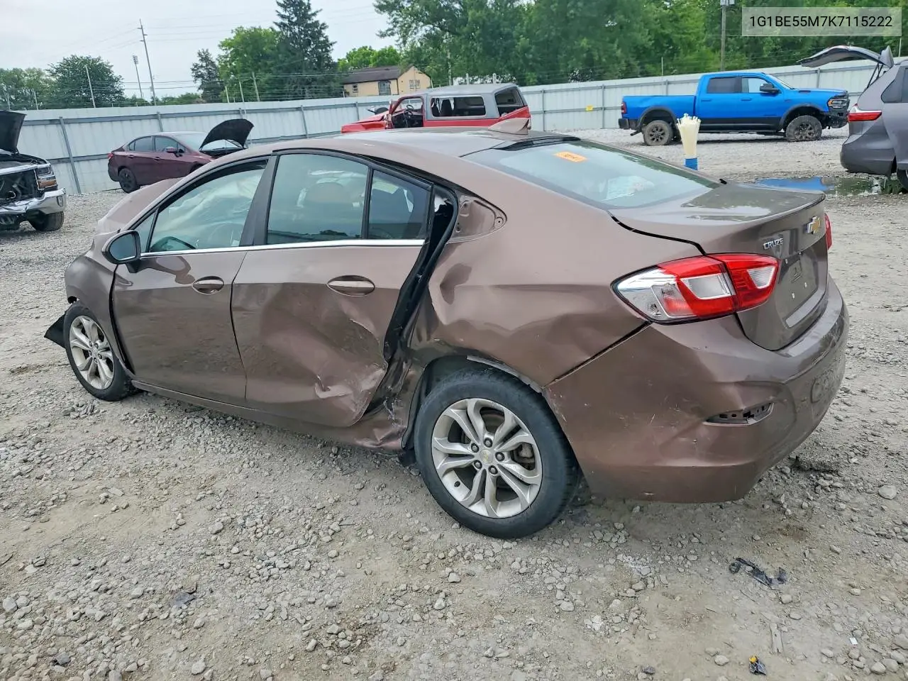 2019 Chevrolet Cruze Lt VIN: 1G1BE5SM7K7115222 Lot: 57714966