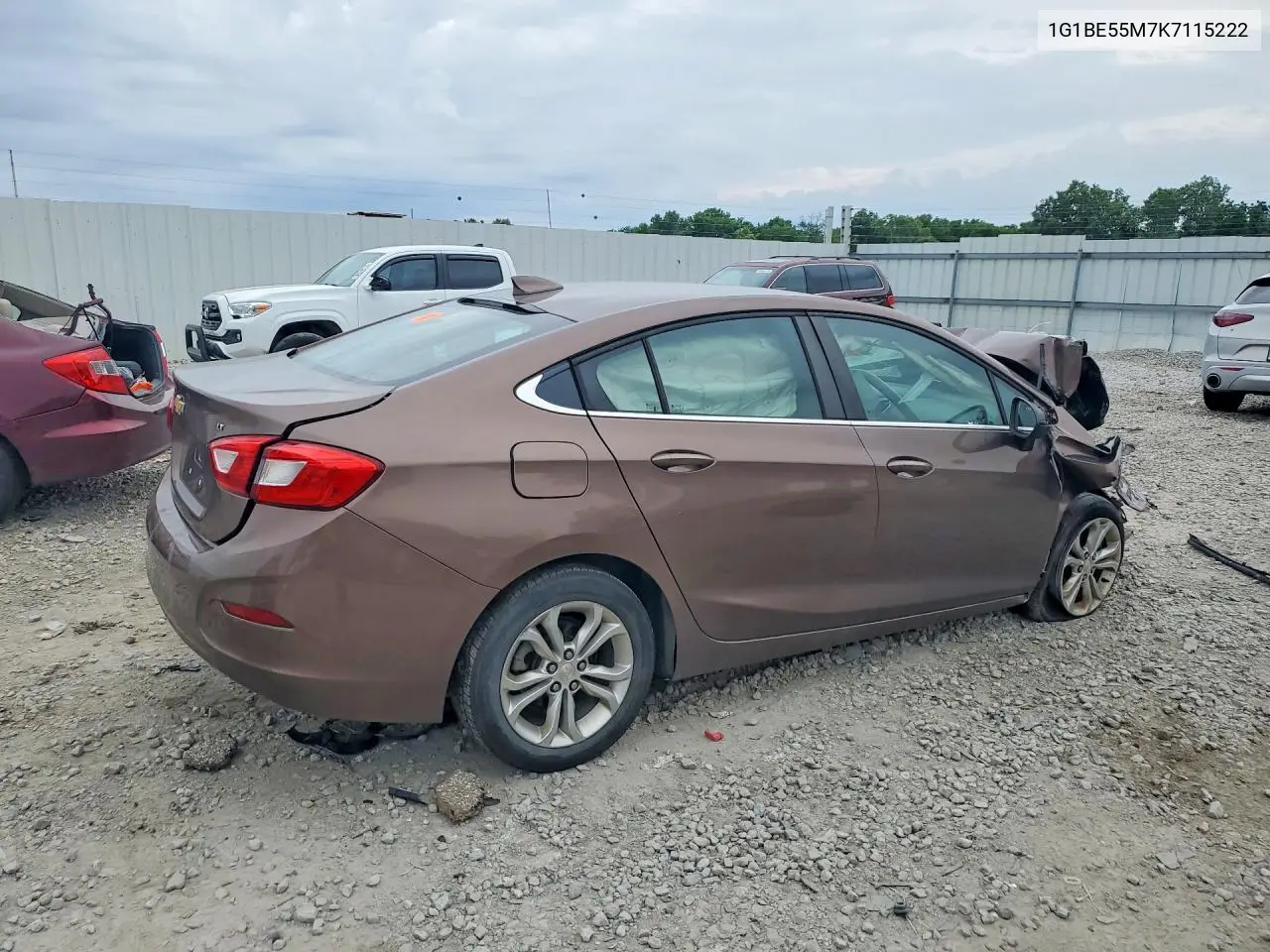 2019 Chevrolet Cruze Lt VIN: 1G1BE5SM7K7115222 Lot: 57714966