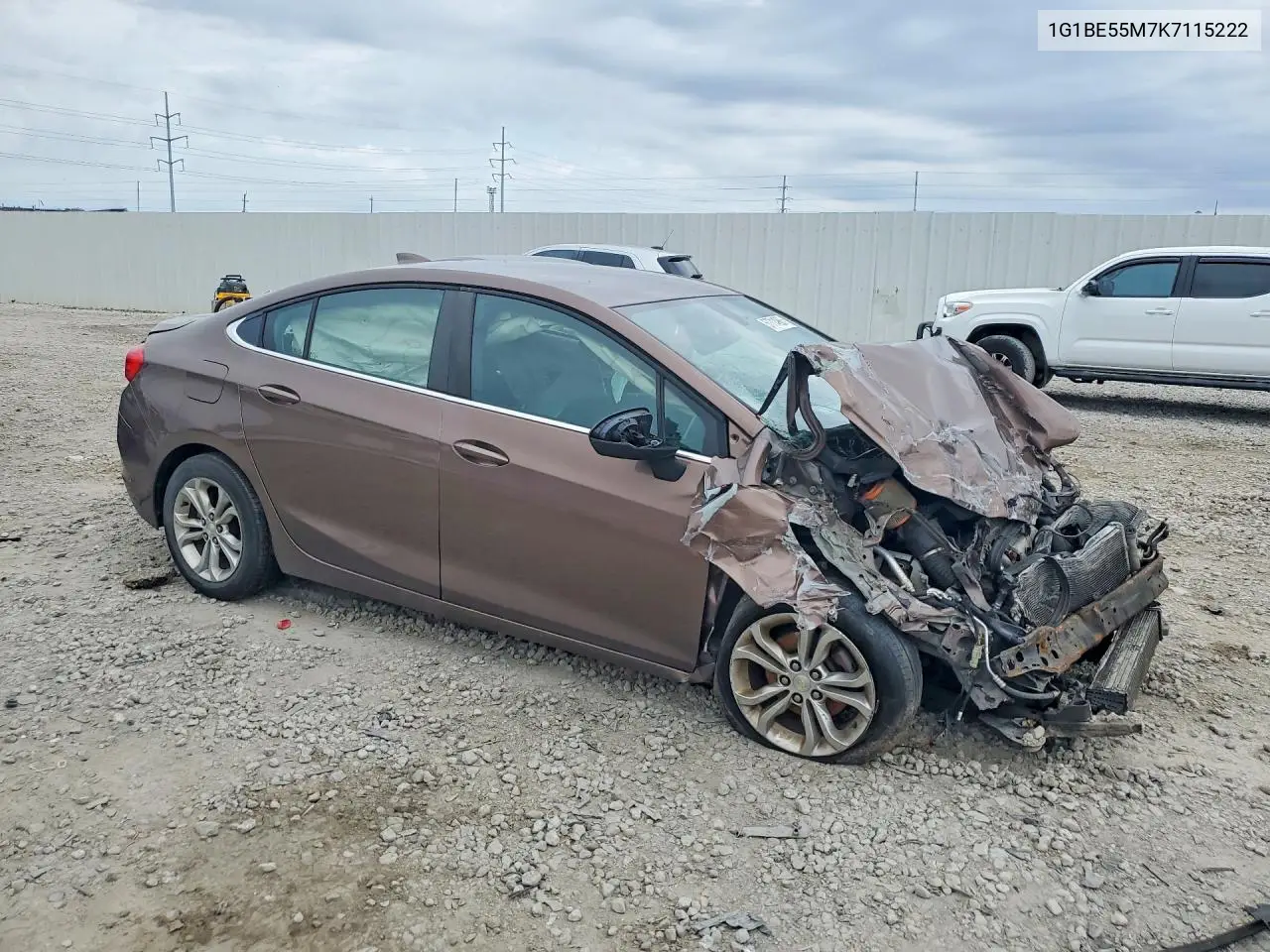 2019 Chevrolet Cruze Lt VIN: 1G1BE5SM7K7115222 Lot: 57714966