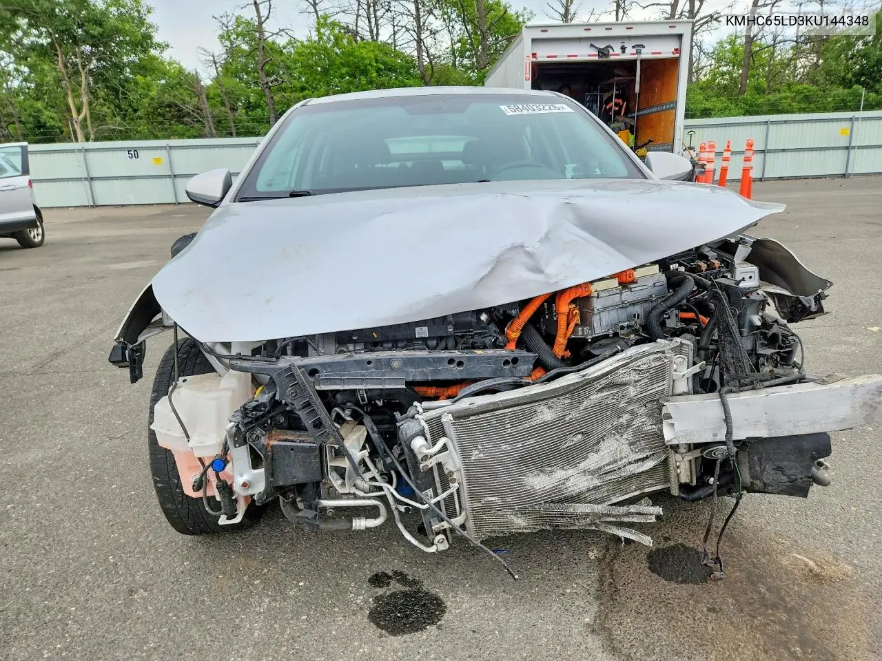 2019 Hyun Ioniq VIN: KMHC65LD3KU144348 Lot: 58403226