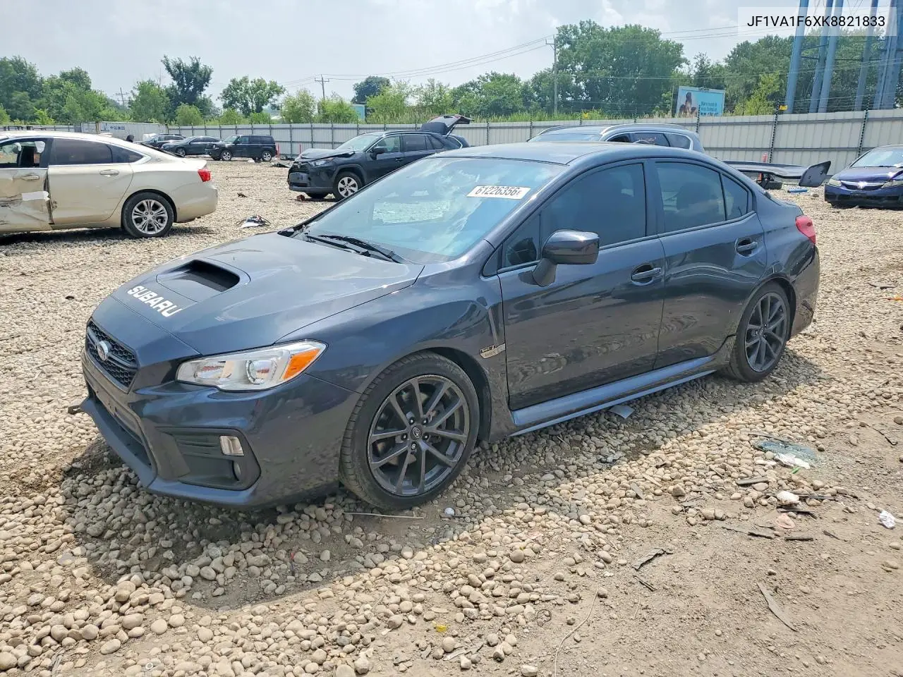 2019 Suba Wrx VIN: JF1VA1F6XK8821833 Lot: 61226356