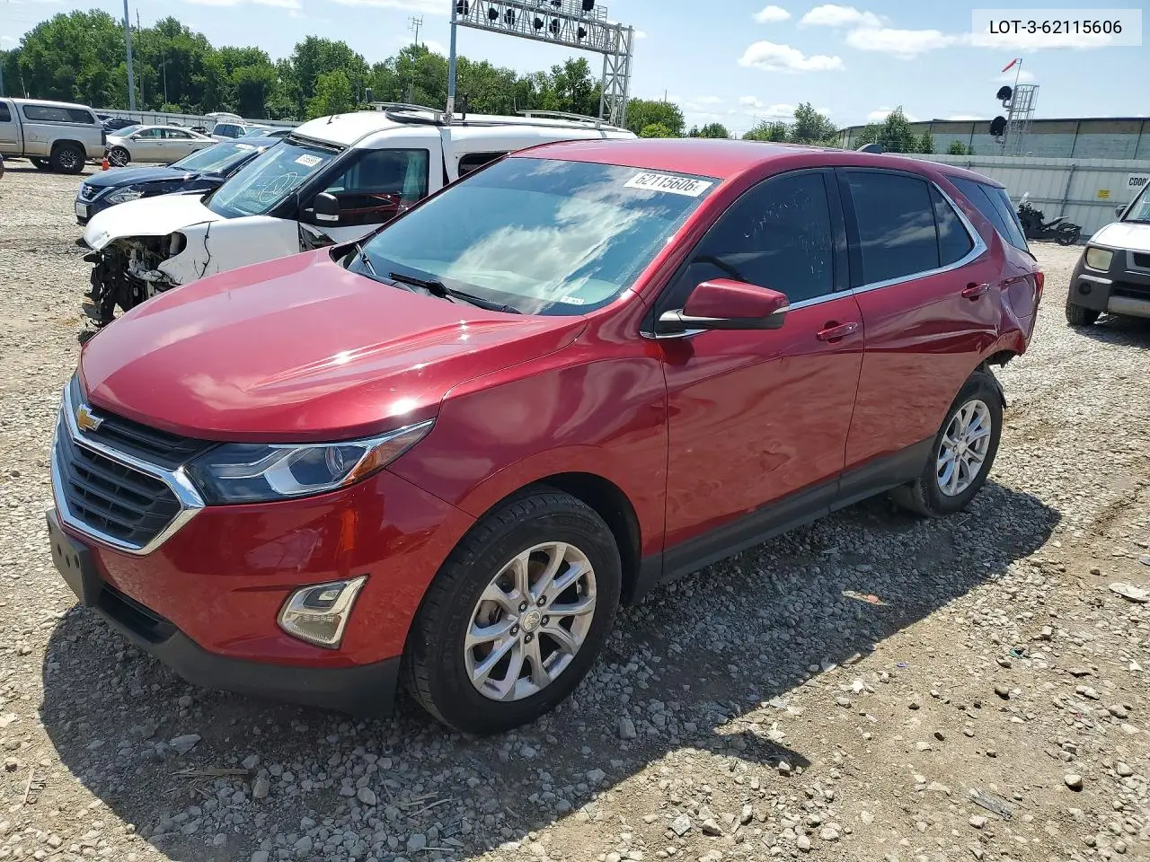 2019 Chevrolet Equinox Lt VIN: 3GNAXKEV3KS640769 Lot: 62115606
