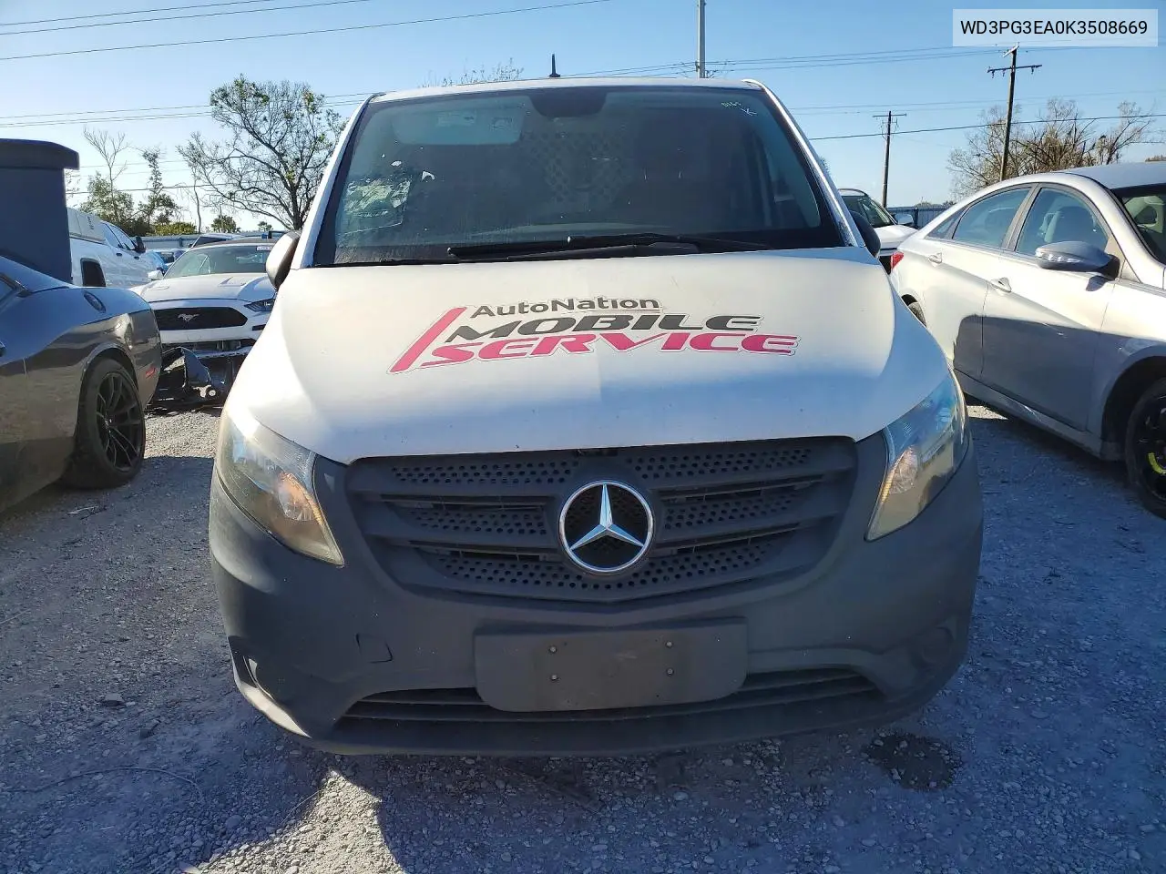 2019 Mercedes Benz Metris Delivery Van VIN: WD3PG3EA0K3508669 Lot: 99620165