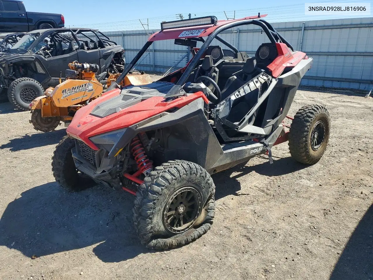 2020 Polaris Rzr Utility Vehicle VIN: 3NSRAD928LG816906 Lot: 57204376
