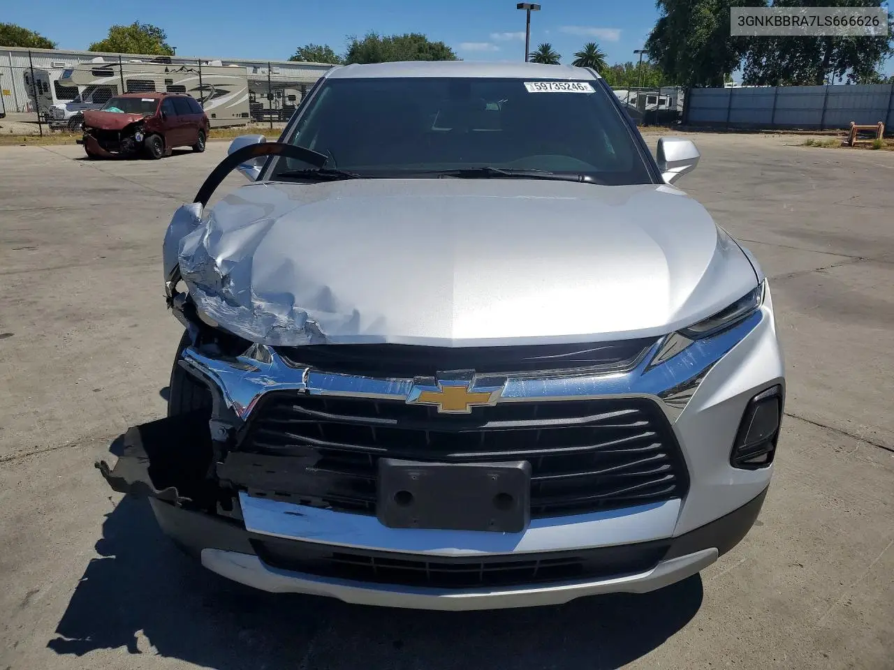 2020 Chev Blazer VIN: 3GNKBBRA7LS666626 Lot: 59735246