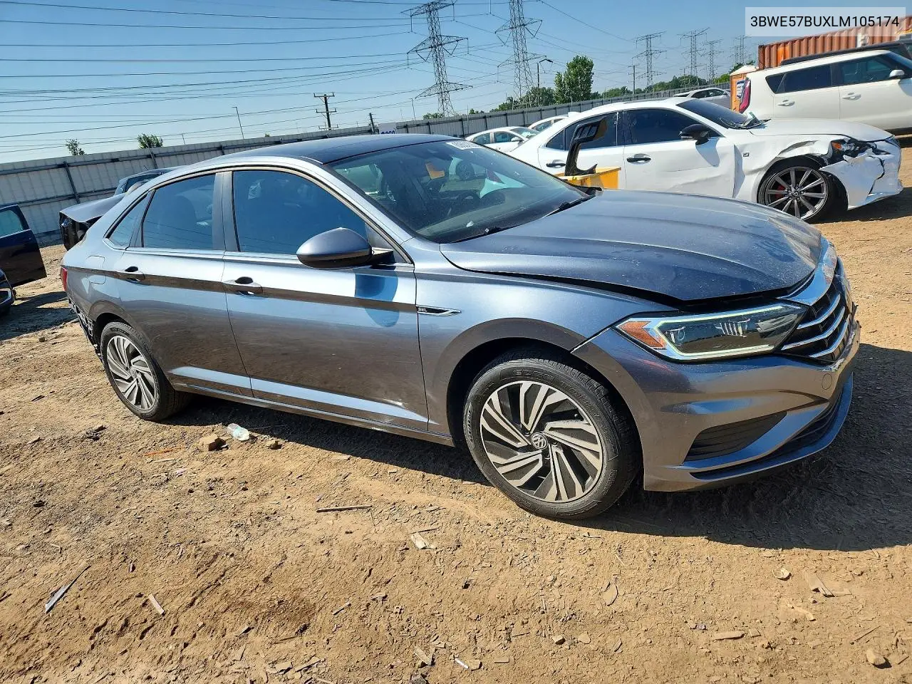 2020 Volkswagen Jetta Sel VIN: 3BWE57BUXLM105174 Lot: 60601826