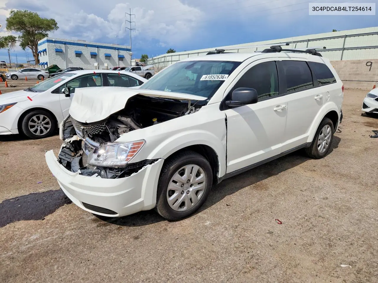 2020 Dodg Journey VIN: 3C4PDCAB4LT254614 Lot: 61852636