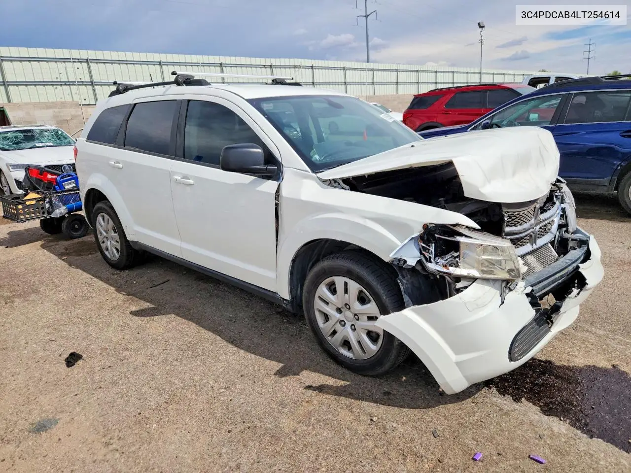 2020 Dodg Journey VIN: 3C4PDCAB4LT254614 Lot: 61852636