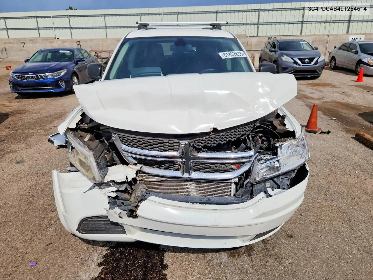 2020 Dodg Journey VIN: 3C4PDCAB4LT254614 Lot: 61852636