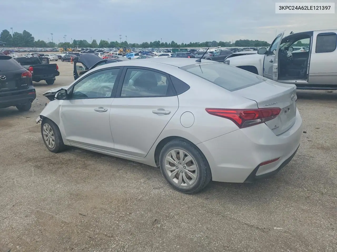 2020 Hyun Accent VIN: 3KPC24A62LE121397 Lot: 61874766