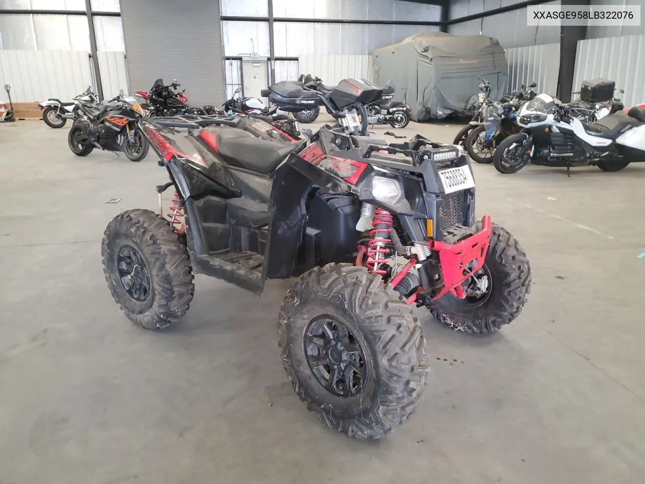 2020 Polaris Scrambler VIN: 4XASGE958LB322076 Lot: 75688354