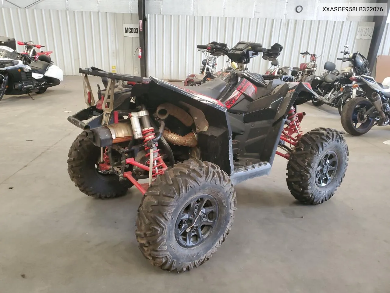 2020 Polaris Scrambler VIN: 4XASGE958LB322076 Lot: 75688354
