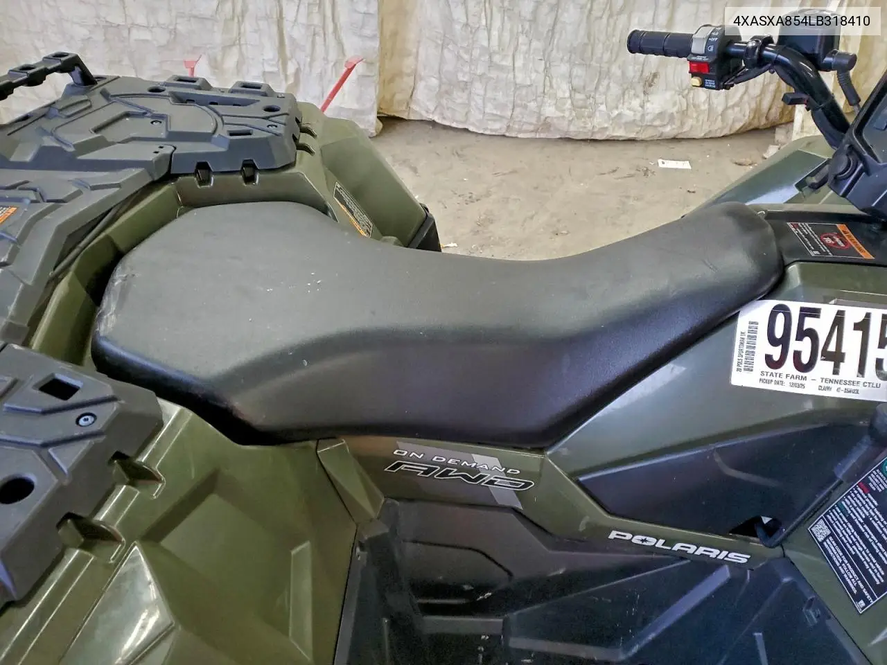 2020 Polaris Sportsman 850 Atv VIN: 4XASXA854LB318410 Lot: 95415485