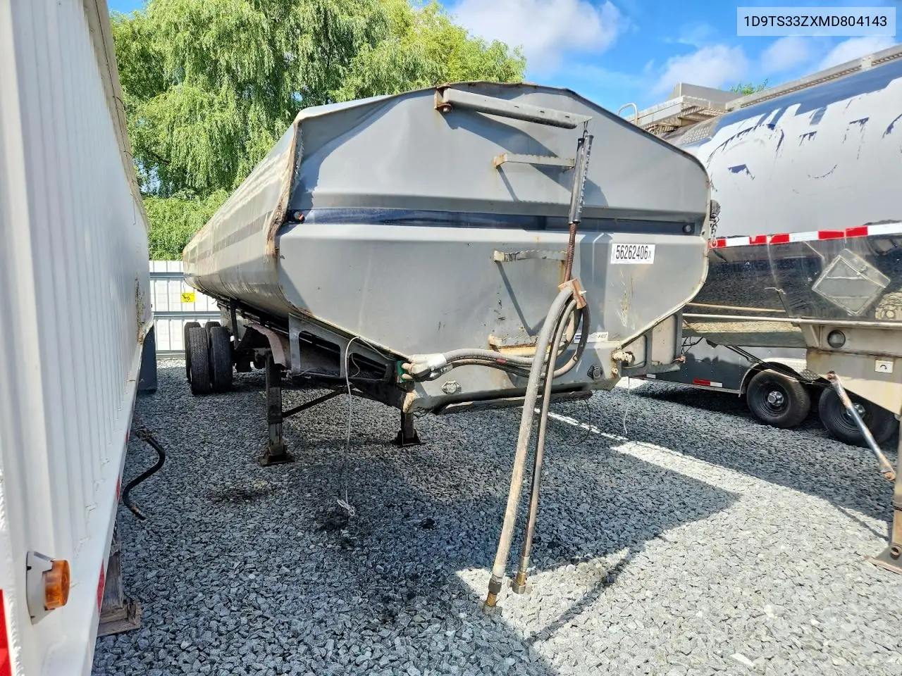 2021 Diller Trailers - Tank Trailer VIN: 1D9TS33ZXMD804143 Lot: 56262406